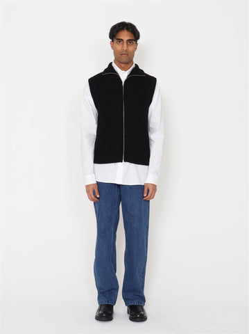 Huan Merino Full Zip Vest - Black