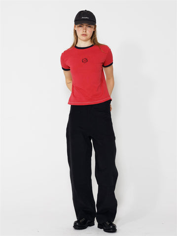 Liyana Gardener Print T-shirt - Red