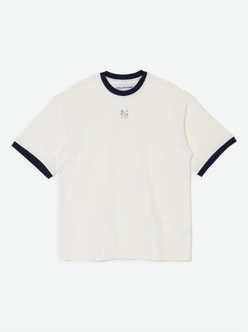 Alper Family T-shirt - Off White/Navy