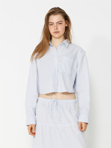 Roza Shirt - Blue/White checks