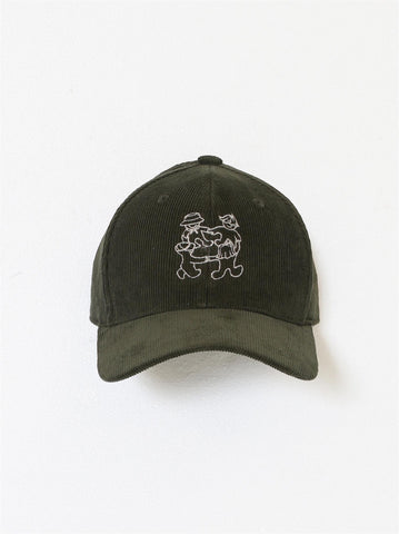 Cord Family Caps - Green