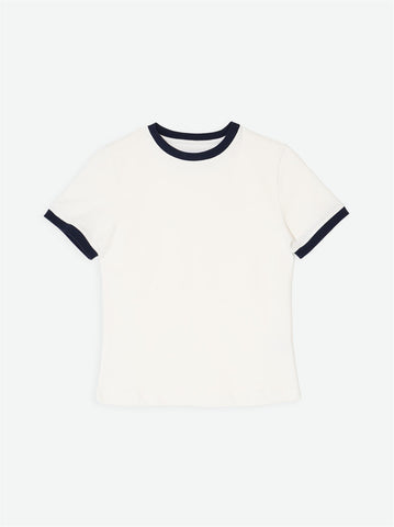 Liyana T-shirt - Off White/Navy