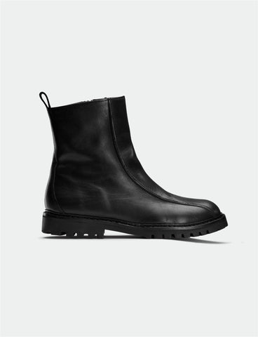 Afonso Leather Boots - Black