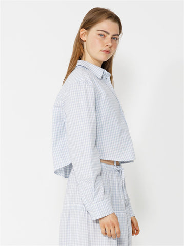 Roza Shirt - Blue/White checks