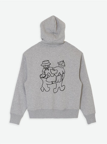 Family Hoodie - Grey Melange