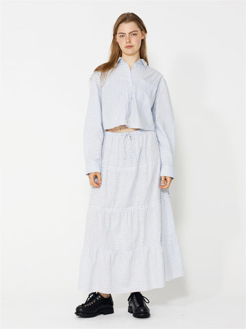 Milena Skirt - Blue/White Checks