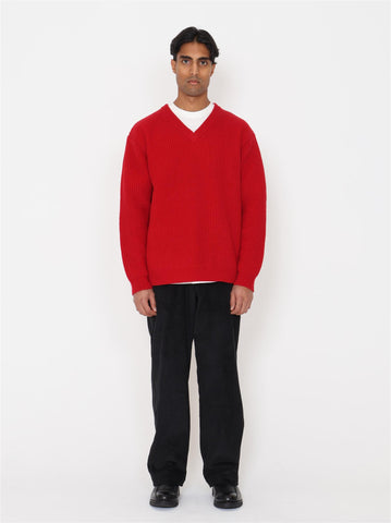 Zimo Wool Sweater - Red