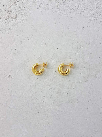 Carmela Hoops - 22K Gold