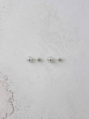 Piccolo Studs - Rhodium