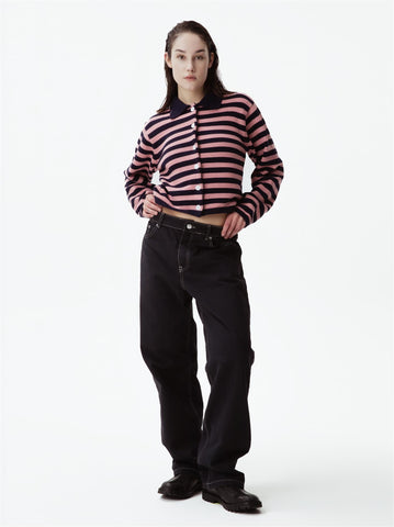 Lisha Cardigan - Pink/Navy