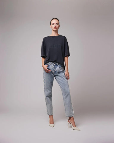 Terrence Fringe Jeans - Vintage Blue