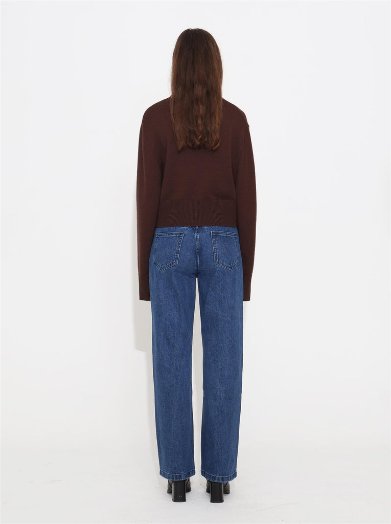 Liena Merino Sweater - Brown