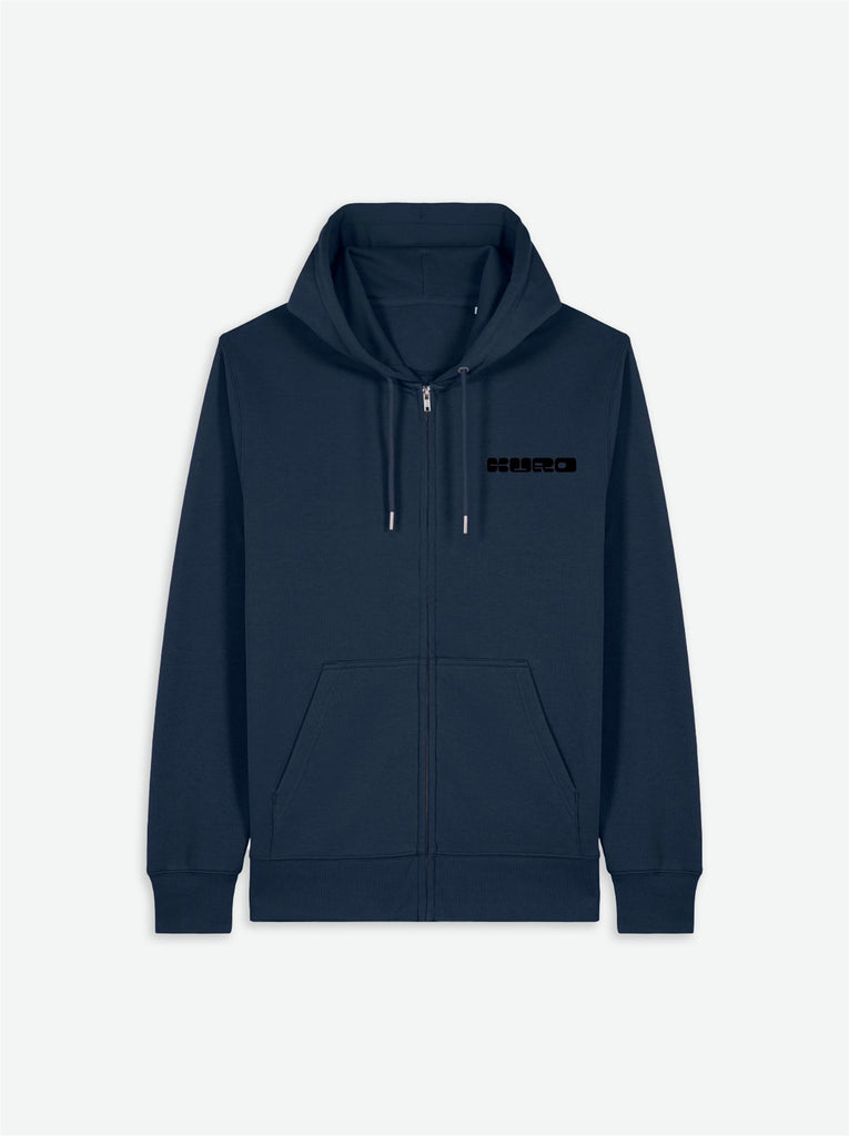 Kuro Zip Hoodie - Dark Blue
