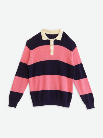 Sample Sweater - Pink/Navy Blue
