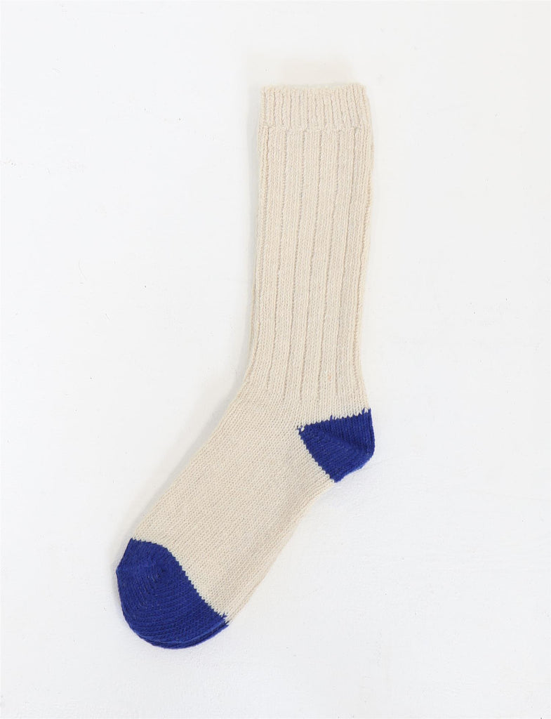 Wool Socks - White/Blue