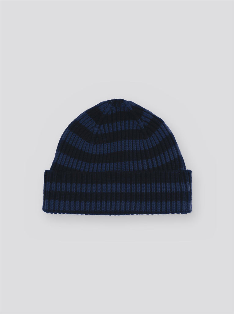 Bo Chunky Beanie - Black/Blue