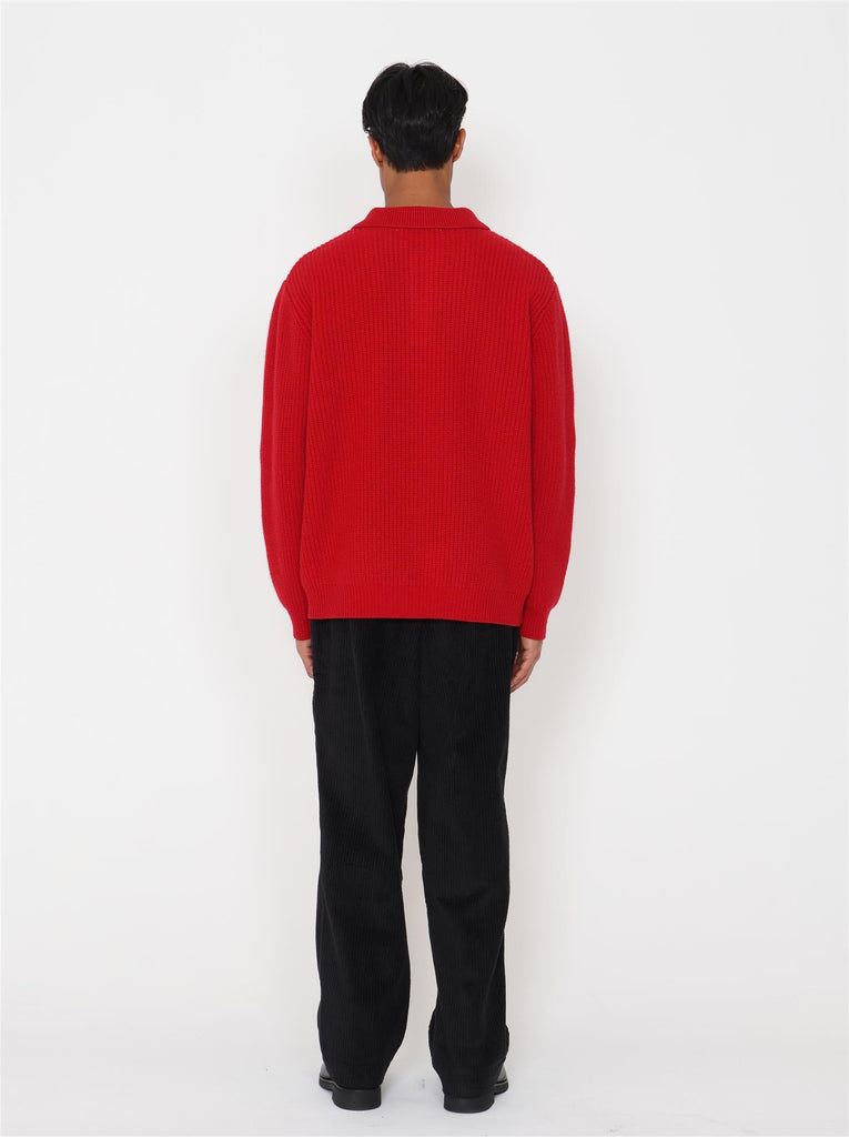 Bowen Wool Sweater - Red