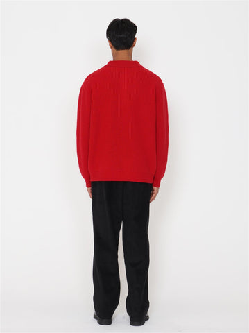 Bowen Wool Sweater - Red