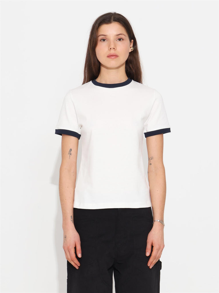 Liyana T-shirt - Off White/Navy