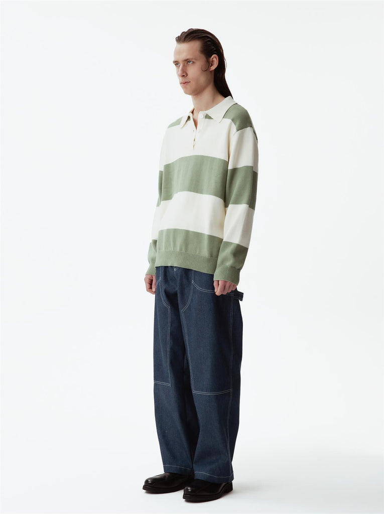 Bowen Sweater - Green/Off White
