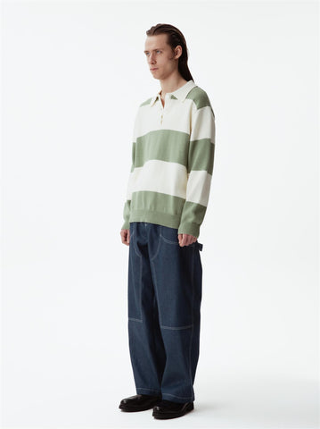 Bowen Sweater - Green/Off White