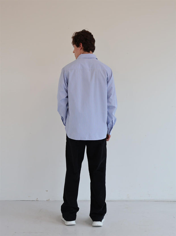 Holleb Shirt - Blue/White Stripes