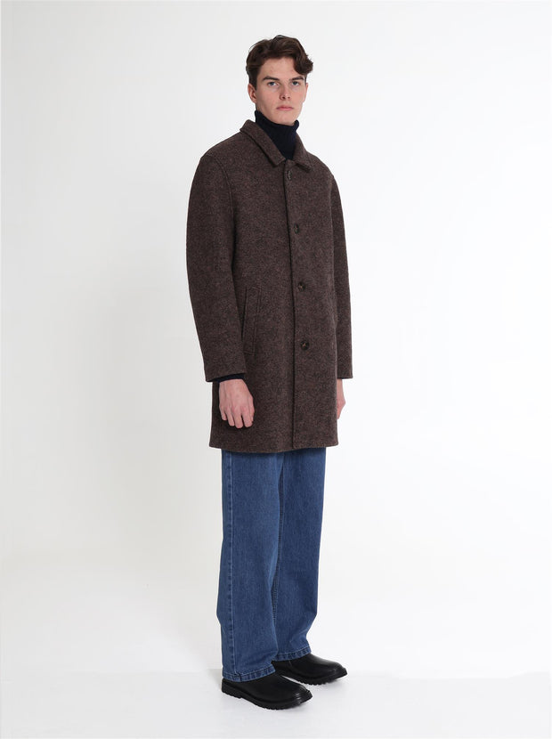 Nicodem Wool Coat - Brown