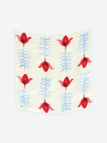 Babas Silk Scarf - Blomst