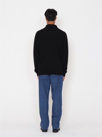 Min Merino Halfzip Sweater - Black