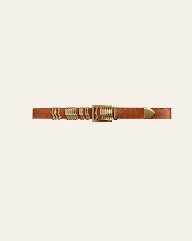 Rattle Belt - Nutmeg/Gold