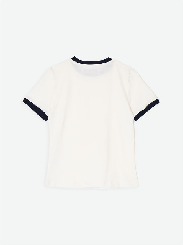 Liyana T-shirt - Off White/Navy