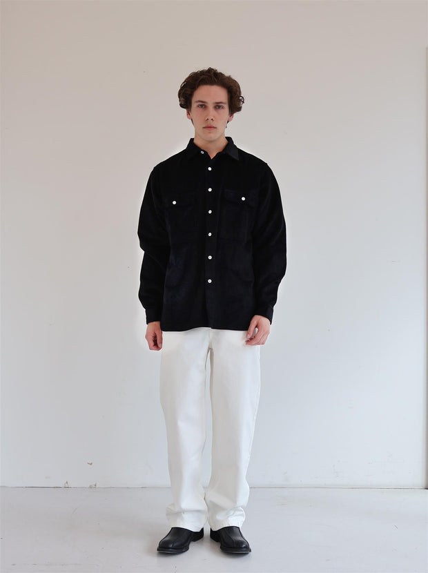 Iwo Cord Shirt - Black