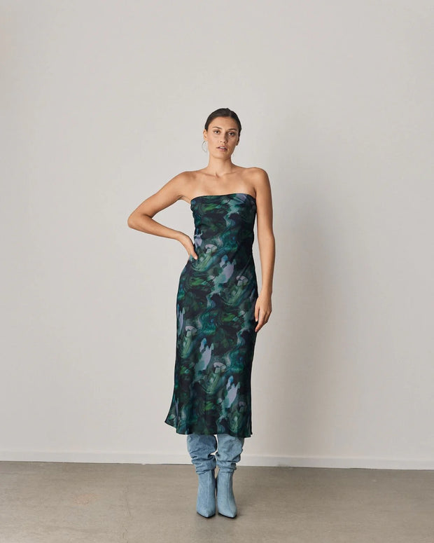 Diaz print dress - Green