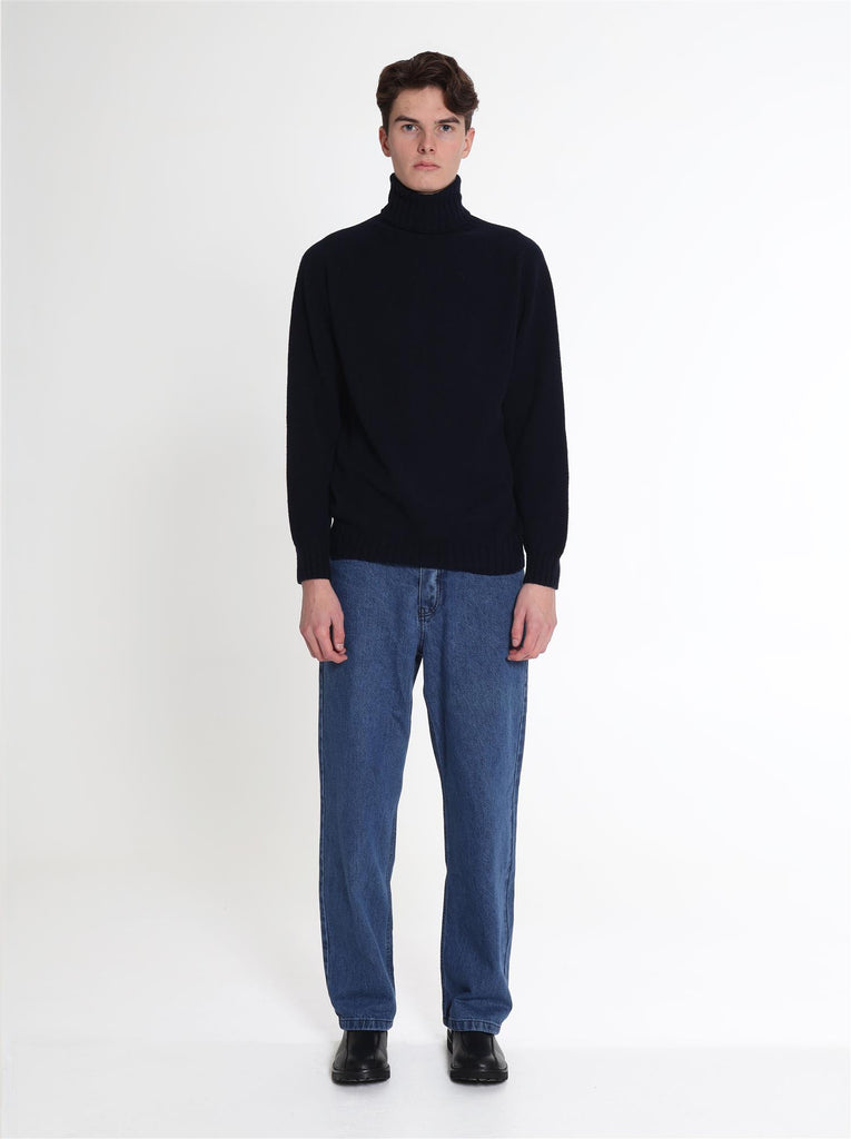 Callum Turtleneck Sweater - Navy