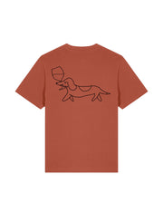 Kuro T-Shirt - Rust Brown