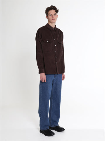 Iwo Cord Shirt - Brown