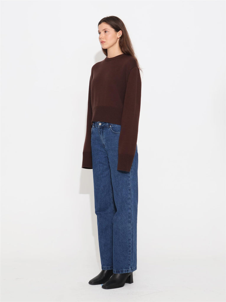 Liena Merino Sweater - Brown