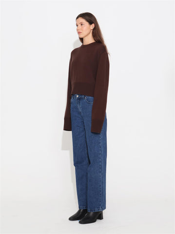 Liena Merino Sweater - Brown