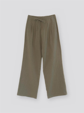 Damien Linen Pants - Olive
