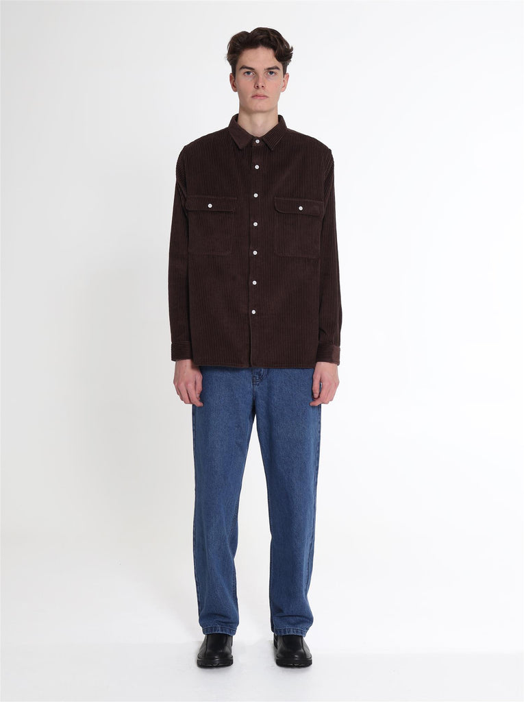 Iwo Cord Shirt - Brown