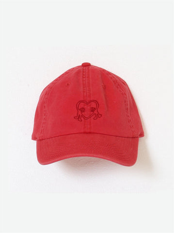 Heart Caps - Washed Red