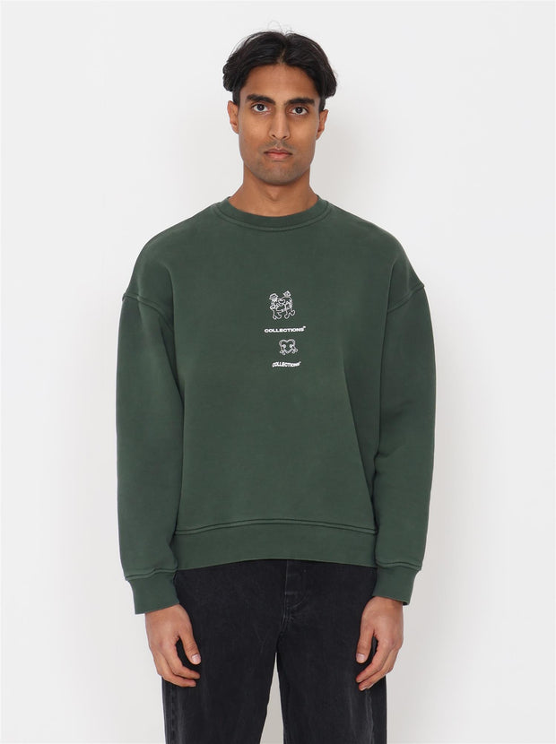 Family Crewneck - Washed Green