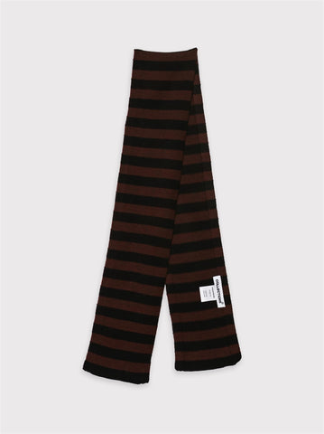Luo Small Scarf - Black/Brown