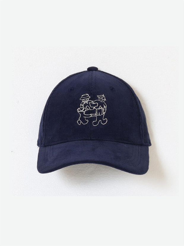 Cord Family Caps - Dark Blue
