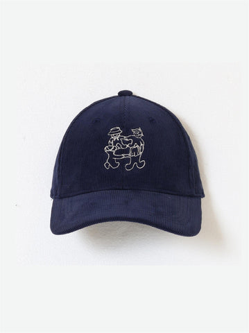 Cord Family Caps - Dark Blue