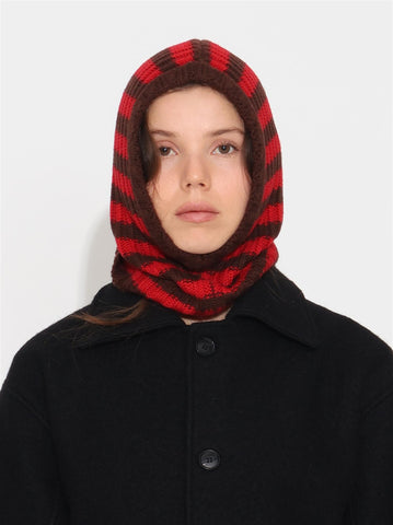 Yue Balaclava - Red/Brown