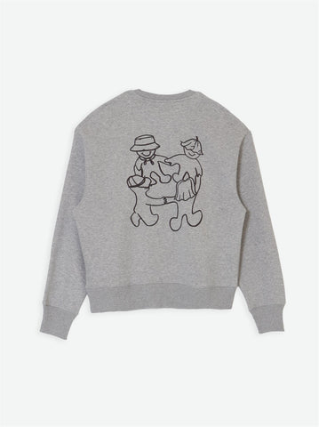 Family Crewneck - Grey Melange