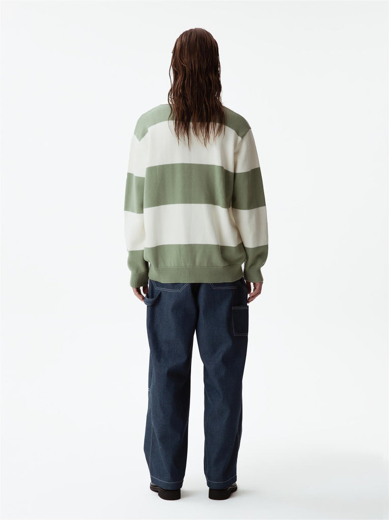 Bowen Sweater - Green/Off White
