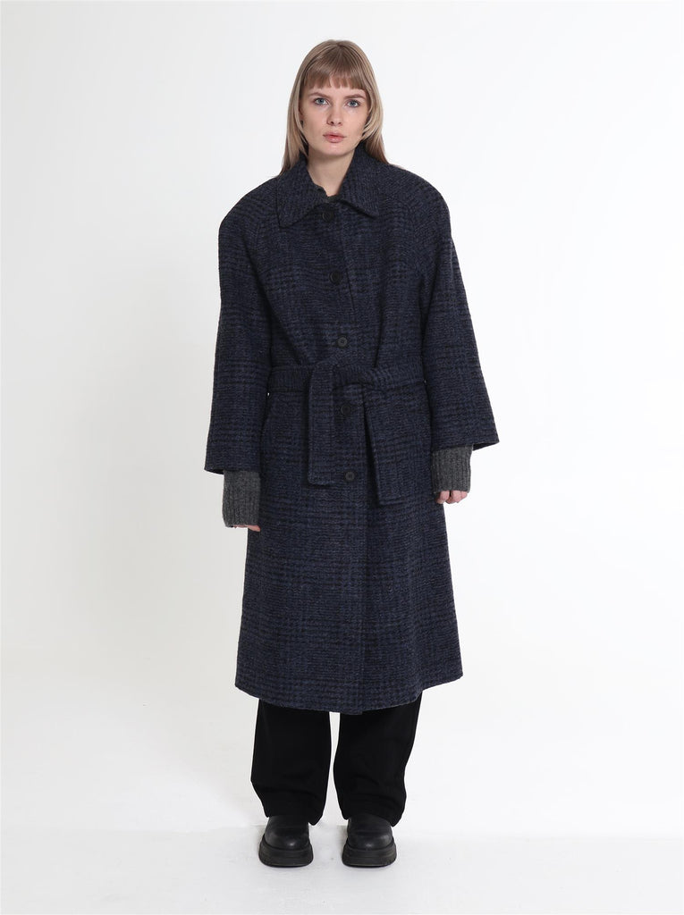 Anna Wool Coat - Checked