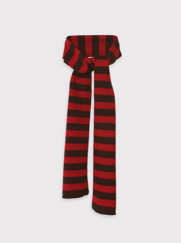 Luo Small Scarf- Red/Brown